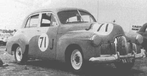 "Appendix J" FX Holden as raced by Peter Hindmarsh Ford in the late 1950's.